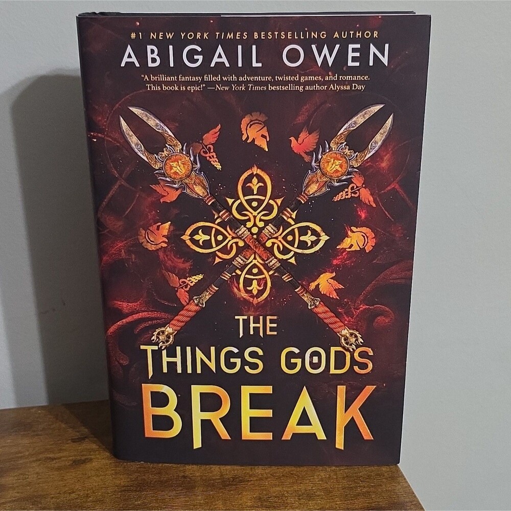 Like New! The Things Gods Break By Abigail Owen 2025, Hardcover First Edition